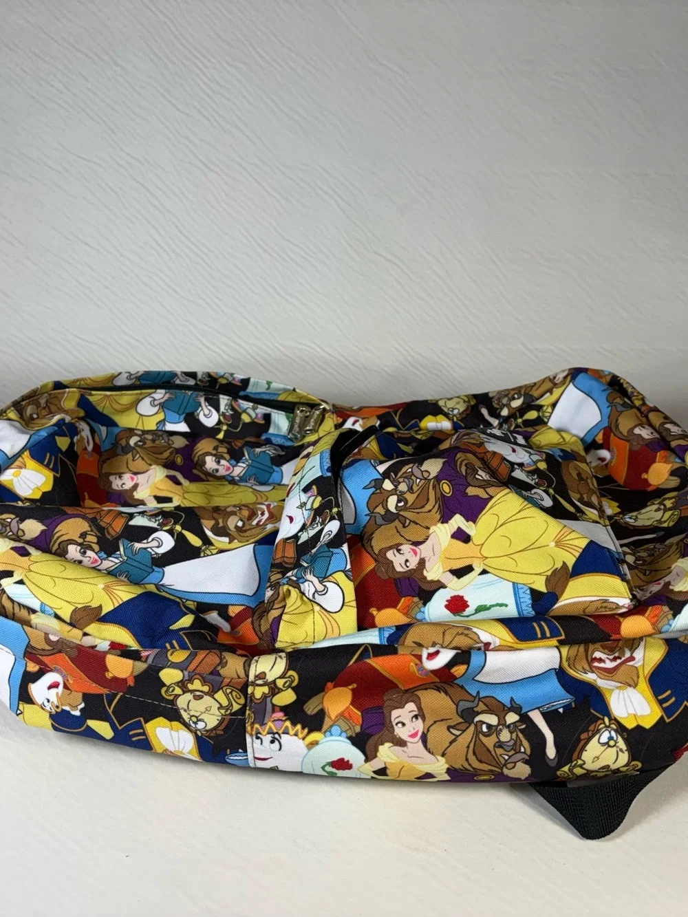 Loungefly Disney Beauty and the Beast Full Print Full-Size Backpack! Preowned